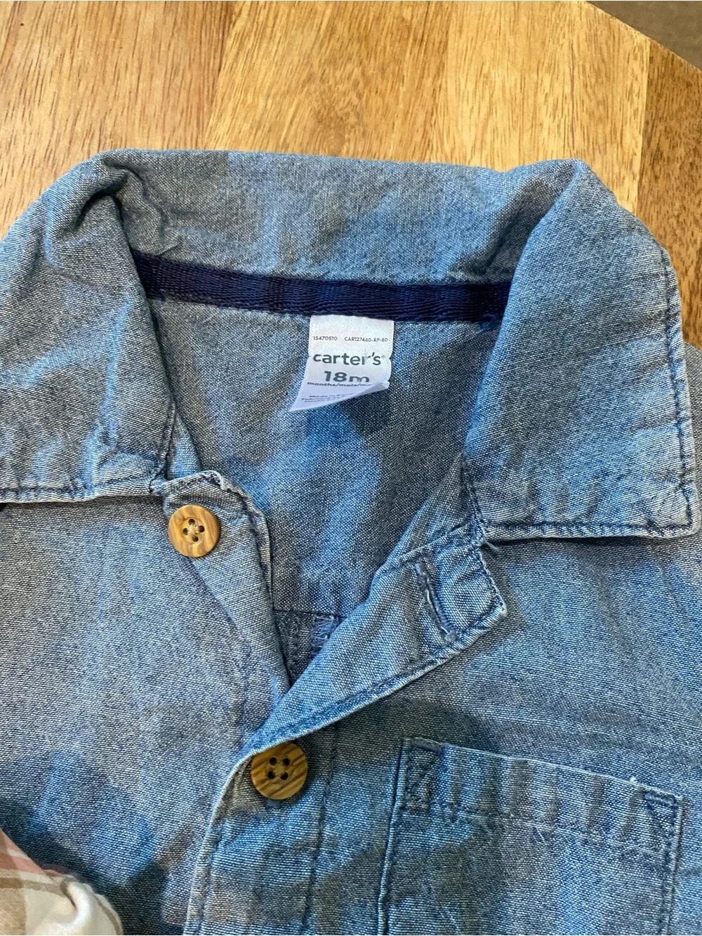 Lot of Baby Short-Sleeve Plaid Rompers - Beige & Blue, Jean, Olive